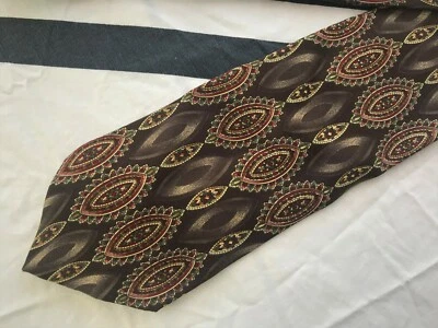 Corbata BILL BLASS 100% SEDA 59" largo 3,5" ancho MARRÓN Foto 1 de 4