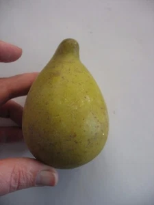 Early Antique Italian Alabaster Stone Fruit Red Yellow Pear Great Patina ITALY - Picture 1 of 5