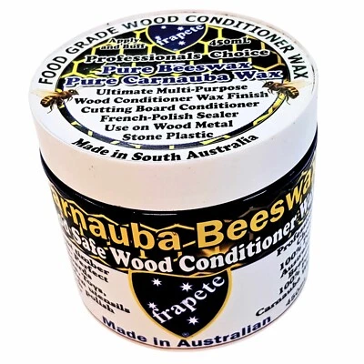 frapete Wood Conditioner Wax Polish 450mL Natural Carnauba Beeswax Cream Oil Mix - image 1 of 4