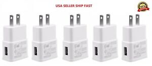 5x 2A USB Power Adapter AC Home Wall Charger US Plug For Samsung Galaxy S6/S7