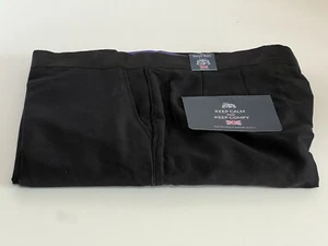 The Savile Row Co London Herren Anzughose Heide Schwarz Satin Beinstreifen 40X34 - Bild 1 von 8