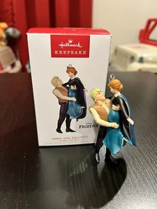NEW 2022 Disney Hallmark Keepsake Christmas Ornament Frozen Anna and Kristoff - Picture 1 of 6