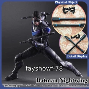 Batman Nightwing 1:1 Replica Cosplay Arma PVC Doppio Bastone Maschera Halloween Prop - Foto 1 di 8