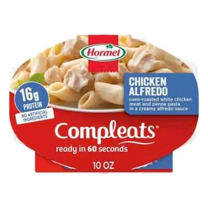 (6 Pack) Hormel COMPLEATS Chicken Alfredo Microwave Meals, High Protein, 10 Oz - Picture 1 of 2