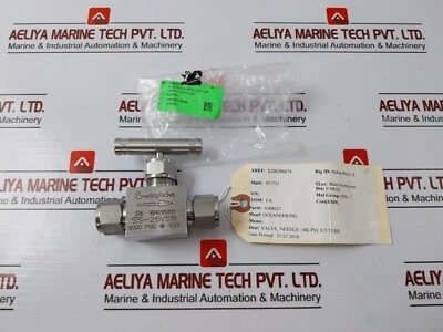 Swagelok SS-26VS8 0.5 Tube Needle Valve 6K psi - Image 1 of 4