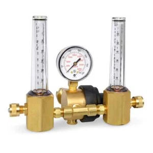 Miller Smith 23-50-580 Regulator Flowmeter Dual Multi-Scale 50 PSI - Picture 1 of 1