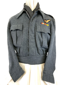 II wojna światowa brytyjski oficer RAF nawigator sukienka bojowa bluzka kurtka 1944 birma gwiazda S10