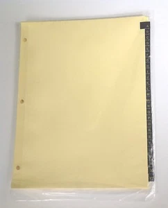 A to Z Index Dividers for 8-1/2 x 11 inch 3-Ring Binder, with Gold Lettering on - Picture 1 of 1