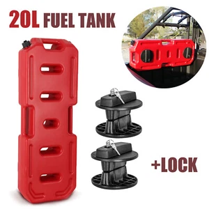 20L 5Gallon Gas Container Backup Fuel Can Pack Tank w/ Lock For Jeep RZR ATV SUV - Bild 1 von 8