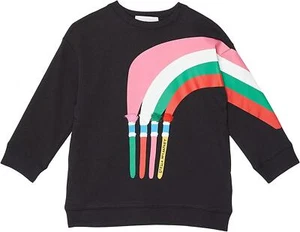 Stella McCartney 282934 Girl's Sweatshirt Dress Rainbow Brush, Size 5 - Picture 1 of 2