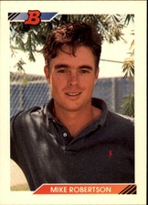 1992 Bowman Baseball Card #687 Mike Robertson Rookie