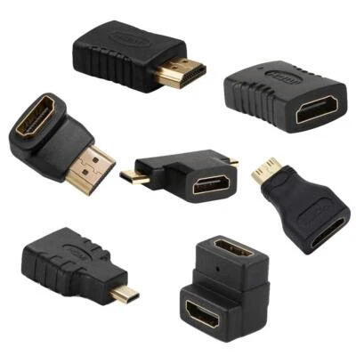 AONTOKY Hdmi Adapters Kit 7 Adapters Mini Hdmi to Micro Hdmi Male to Female - Image 1 of 4