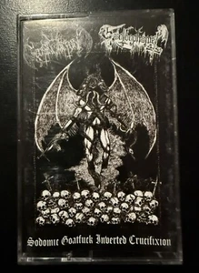 Nihil Domination / Goatbaphomet -Sodomic Goatfuck Inverted Crucifixion tape 2013 - Picture 1 of 2