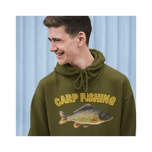 Humorvoll Angeln Angeln Karpfenangeln Bild Premium Qualität Kapuzenpullover - Bild 1 von 8