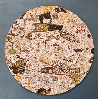 Eaton Whites Reds and Roses 500 шт. Круглая Пазл Вино 1973 ПОЛНЫЙ КОМПЛЕКТ - Изображение 1 из 4