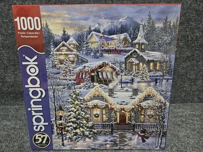 Springbok 1000 Piece Puzzle CHRISTMAS VILLAGE - Image 1 of 4