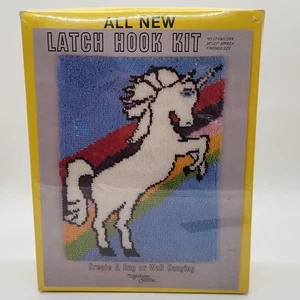 Vintage Rainbow Mills Einhorn Riegel Haken Set 70er Jahre Neu - Bild 1 von 3