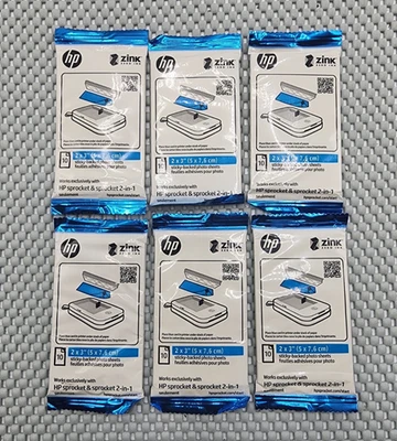 HP Sprocket 2x3" Premium Zink Sticky Back Photo Paper (60 Sheets) - Image 1 of 3