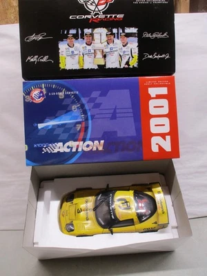 2001 Action Dale Earnhardt & Earnhardt Jr. GM Goodwrench Corvette C5R 1/18 - Image 1 of 3