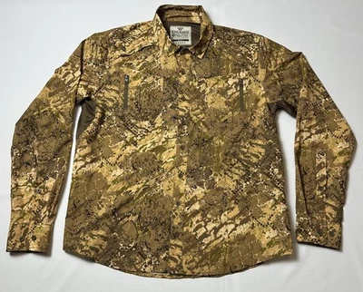 Camisa King Ranch Camoflage Elite Ventilada Pesca Manga Larga Botón Hombre’s Talla M Foto 1 de 4