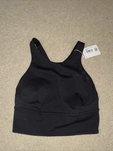 Sujetador deportivo Lululemon Wunder Train Longline negro talla 2 descontinuado nuevo con etiquetas - Imagen 1 de 3