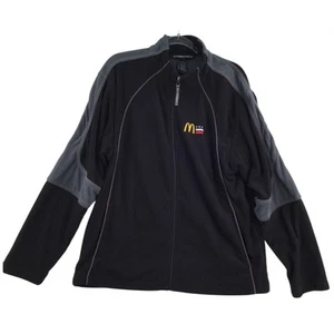 McDonald’s Fleece Jacket Mens Sz Large Full Zip Stormtech Uniform Costume Black - Picture 1 of 5