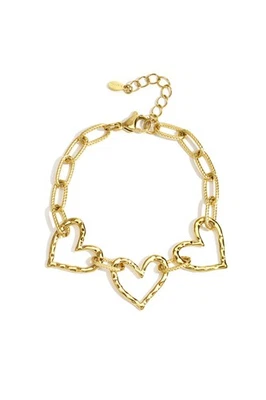 Stainless Steel Chain Bracelets Heart Casual Daily Simple Series Women's jewelry - Bild 1 von 2