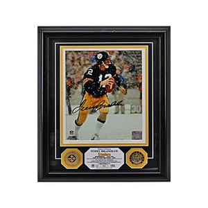 Terry Bradshaw Pittsburgh Steelers Autografiado Firmado Highland Mint Collage/112 - Imagen 1 de 3