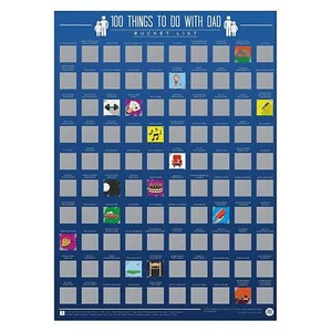 Gift Republic lista de deseos rasca 100 cosas que hacer con papá padre regalo - Imagen 1 de 3