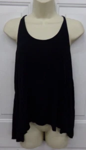 Mossimo Supply Womens Medium Tank Black Racerback Flowing Lightweight Shirt EUC - Picture 1 of 3
