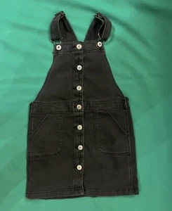 OshKosh Vestbak Denim Overalls Dress, Girls Size 7 Summer Jumper - Picture 1 of 5