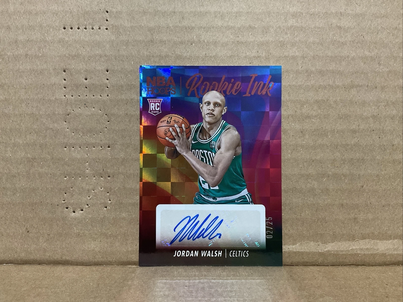 2023-24 Hoops Rookie Ink Red Autographs #8 Jordan Walsh Rc Auto /25