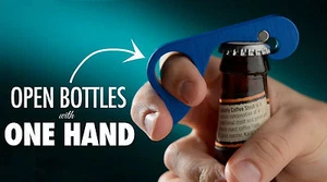 GrabOpener Grab Opener One Handed Aluminum Magnetic BOTTLE CAN OPENER ~ USA MADE - Picture 1 of 9