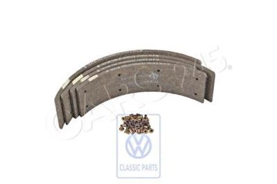 Genuine VW Lt 4X4 Set Brake Linings For Drum Brakes 281698135A - Imagem 1 de 2