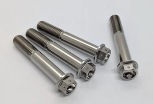 Ducati Titanium drilled front brake caliper bolt kit various models race prolite - Picture 1 of 4
