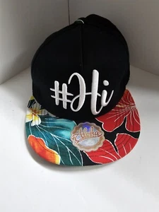 Aloha Kopfbedeckung #HI #ISLAND LIFE #ALOHA Mütze Kappe Blumen Hawaii Grafik Riemen hinten - Bild 1 von 4