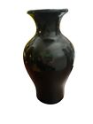 Vtg West Germany Pottery 203-22 Vase Black 1960’s Mid Century Modern Decor 11”