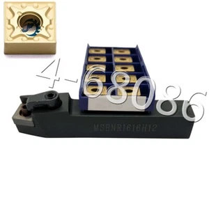 Herramienta de torneado de torno MSBNR1616H12 16 × 100 mm + inserto de carburo CNC SNMG120404 SNMG431 - Imagen 1 de 6