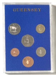 The Royal Mint Coinage of Guernsey 1981 Proof Set - Picture 1 of 4