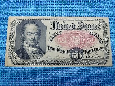 🇺🇸 United States 50 cents 1875 FRACTIONAL CURRENCY  FR-1381 banknote 011625-18 - Image 1 of 3