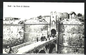 GREECE RHODES AEGEAN THE PORT OF AMBOISE CASTLE - Picture 1 of 2