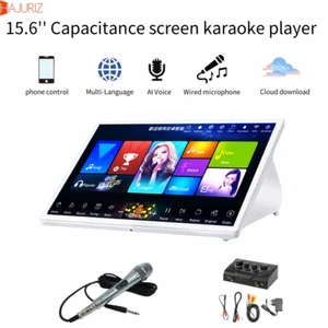 Máquina de karaoke HAJURIZ, pantalla 3 en 1 de 15,6", disco duro de 3 TB 60K canciones, multilingüe, IA - Imagen 1 de 14