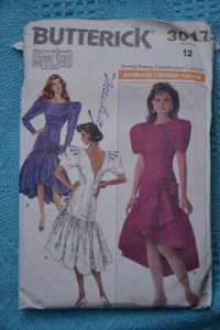 #3017 Butterick STYLISH Sewing PATTERN Formal / Party Dress Misses Size 12 USED - Picture 1 of 1