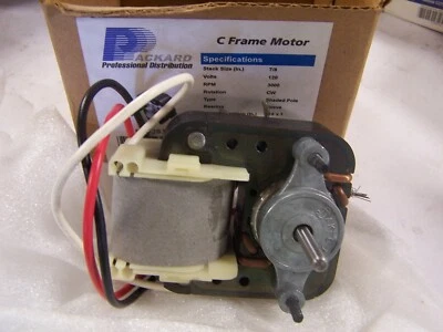 💥NEW PACKARD 0.76 AMP C-FRAME MOTOR 120 VAC 3000 RPM 7/8" IN STACK 65283 - Image 1 of 4