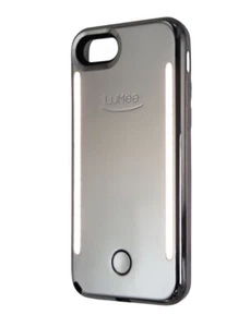 LuMee Case for Apple iPhone 6s/6/7/8 - Silver Light-Up Selfie Cover - Picture 1 of 8