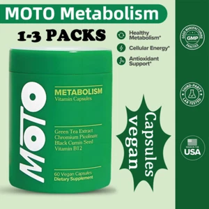 Moto Metabolism Boosting Capsule Energy Curb Cravings Women's Metabolism Support - Picture 1 of 14