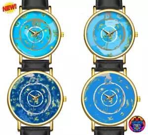 Beyond The Ice Wall Wristwatch Flat Earth World Map Realm Terra Infinita Watch X - Picture 1 of 43