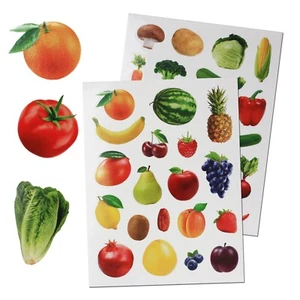 Adesivi Frutta e Verdura per Bambini Arti e Mestieri Adesivi per Scuola Confezione 190 - Foto 1 di 9