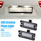 2Pcs White 6500K Led License Plate Light 8T5z-13550-B For Ford Fusion 2006-2012