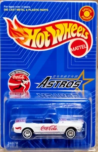 Vinatage Hot Wheels 1999 Houston Astros MLB Mustang Coca Cola W/Protector - Picture 1 of 3